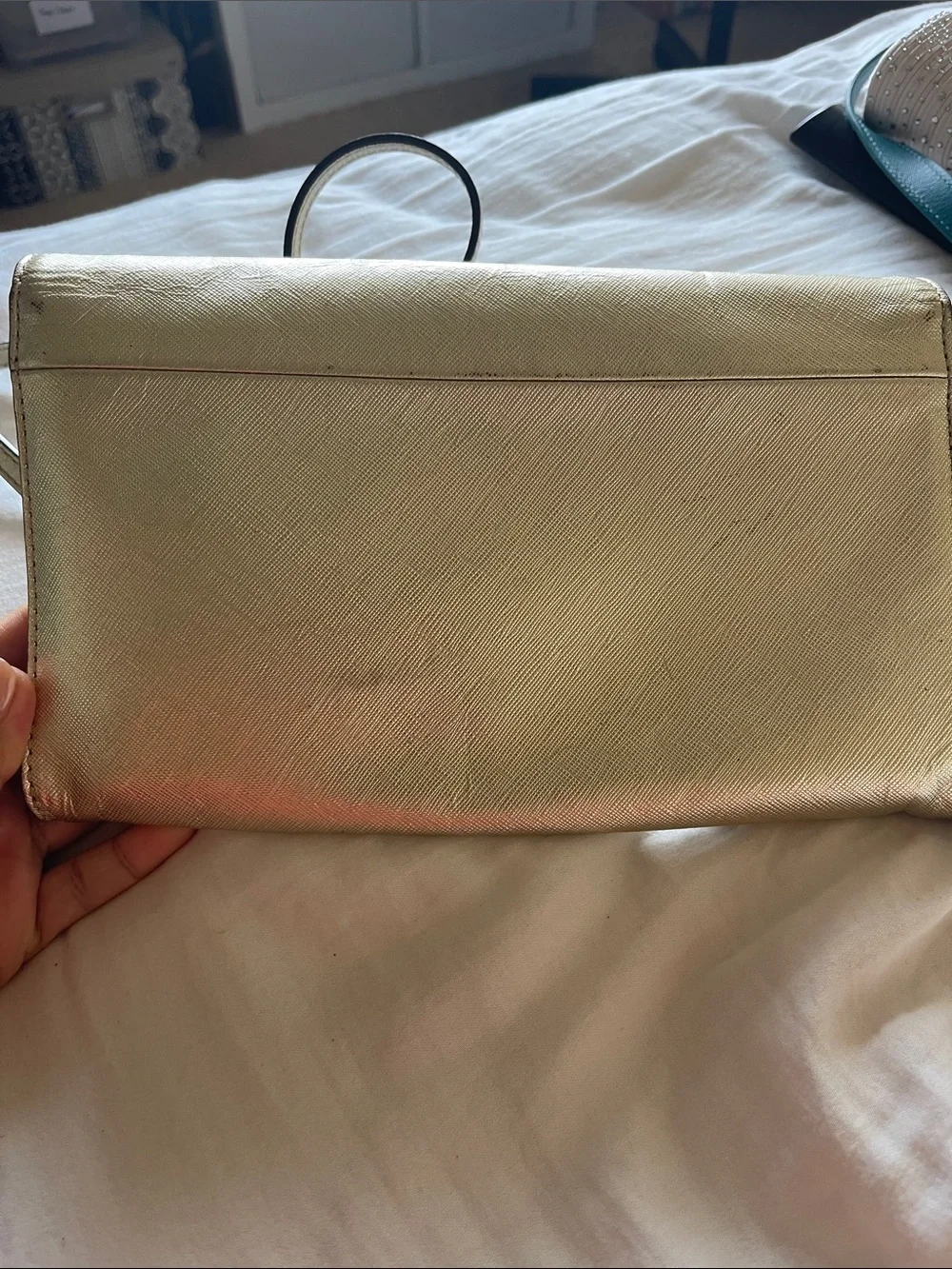 kate spade Metallic Gold Crossbody Shoulder Bag